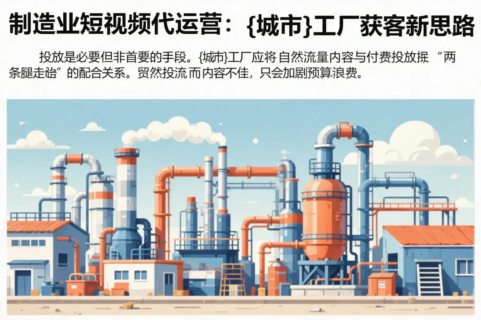制造业短视频代运营:巴音郭楞工厂获客新思路