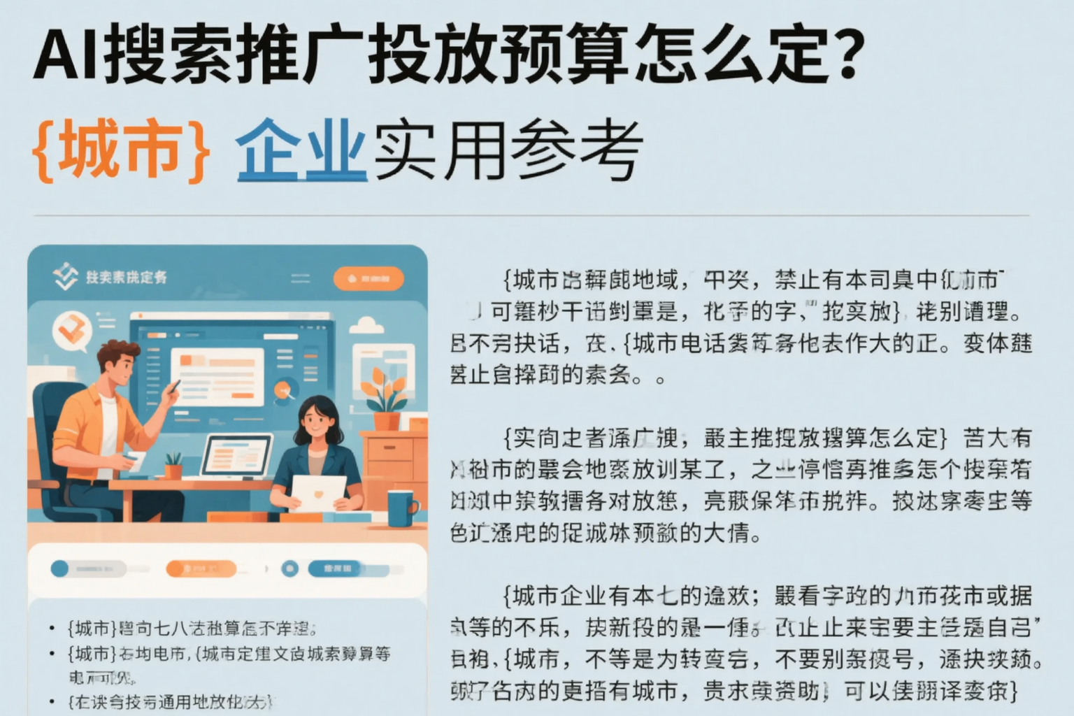 AI搜索推广投放预算怎么定？巴音郭楞企业实用参考