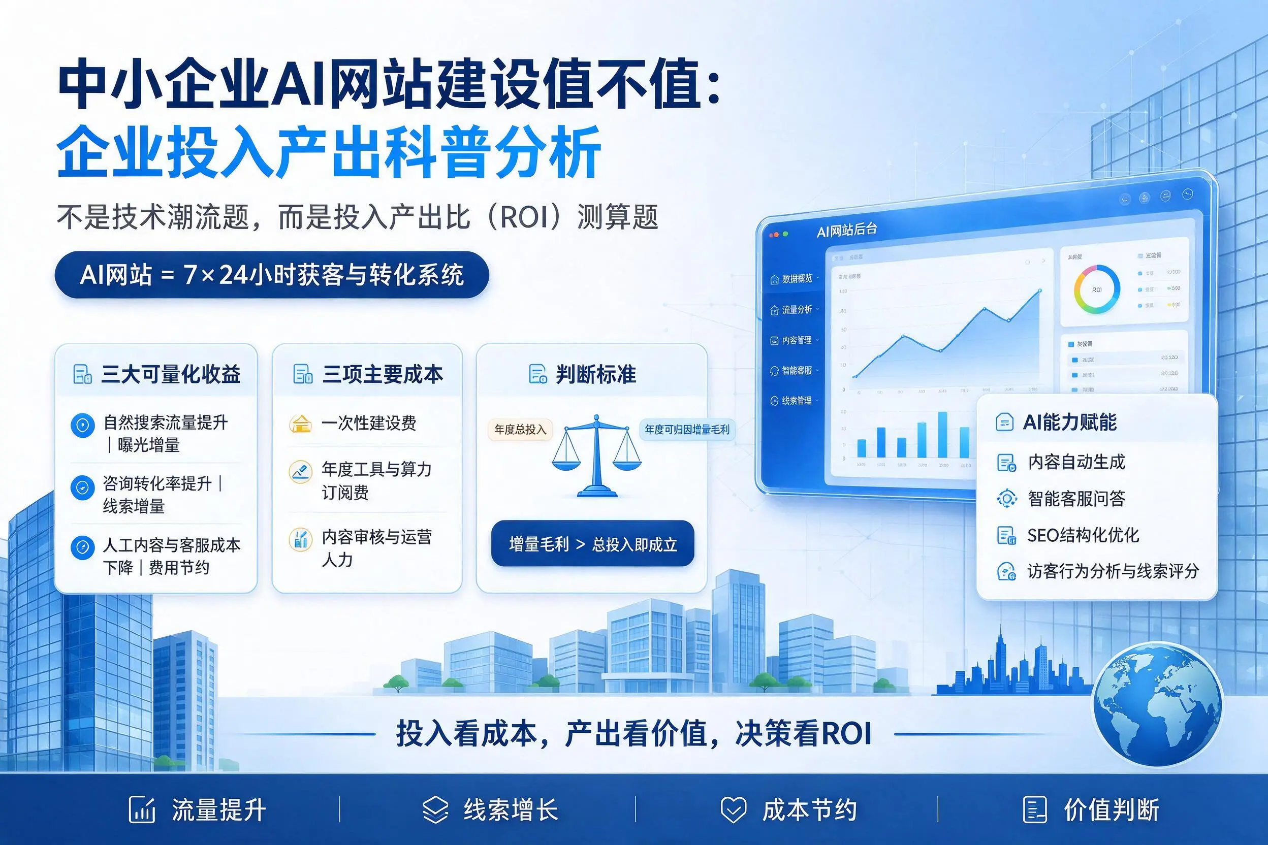 中小企业AI网站建设值不值：巴音郭楞企业投入产出科普分析