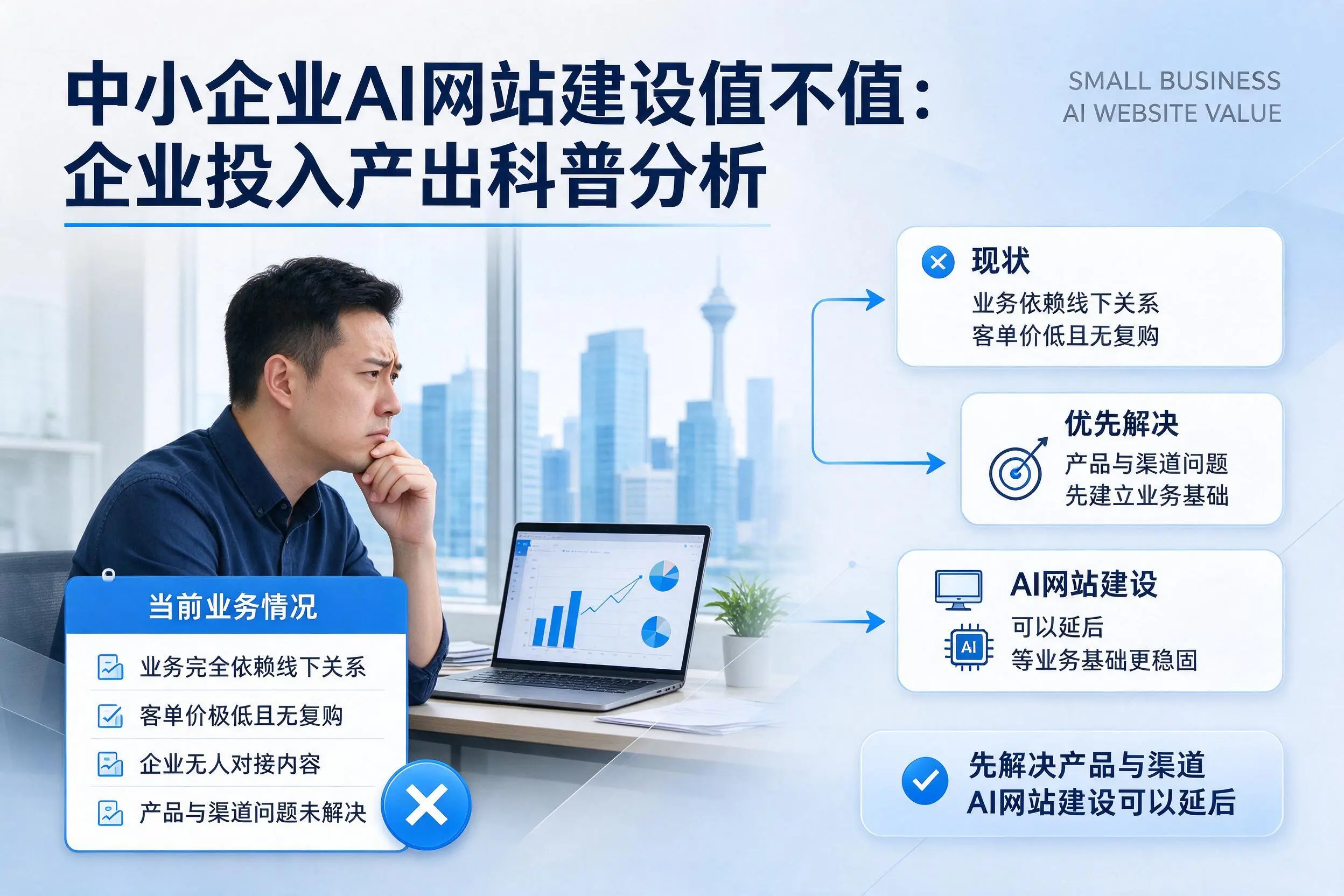 中小企业AI网站建设值不值：巴音郭楞企业投入产出科普分析