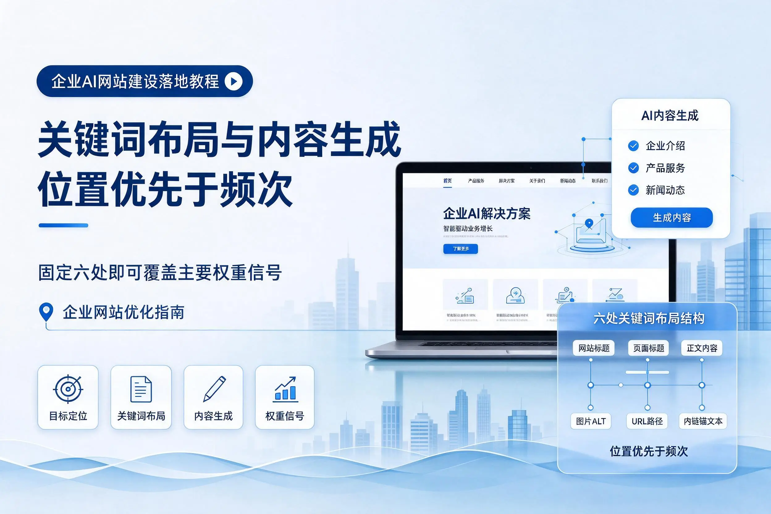 巴音郭楞企业AI网站建设落地教程:关键词布局与内容生成